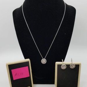 Crystal Necklace with matching earrings